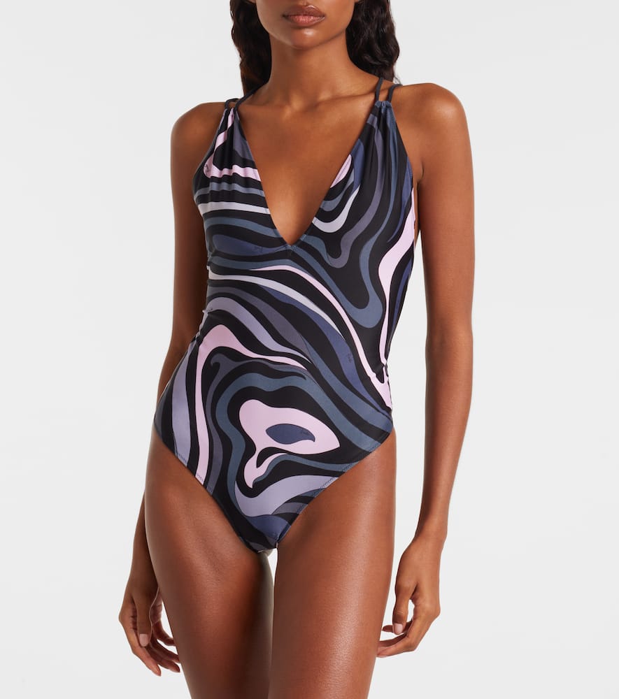 Pucci Marmo Swimsuit In Pink