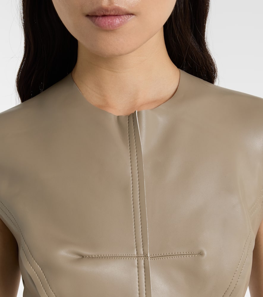 Norma Kamali Grace Midi Dress In Brown