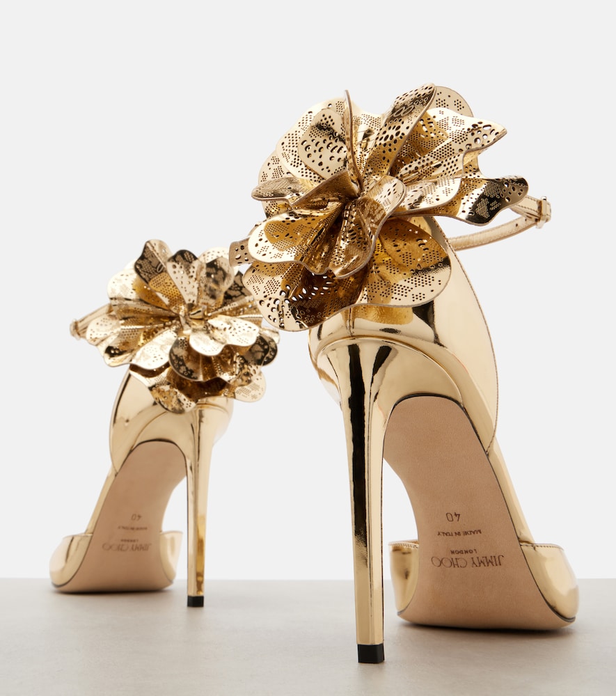  Jimmy Choo Jimmy Choo Pumps Marja 100 Aus Metallic-leder 