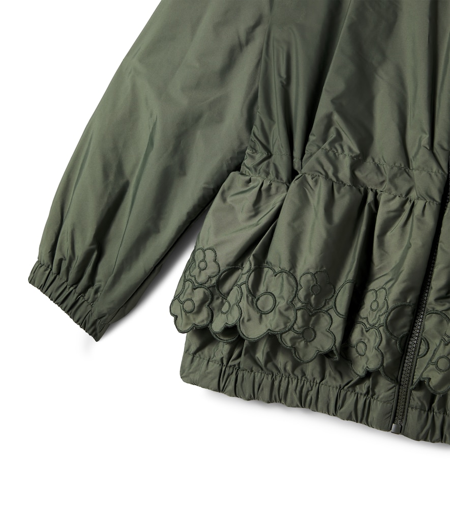  Moncler Enfant Moncler Enfant Manolya Embroidered Technical Jacket 