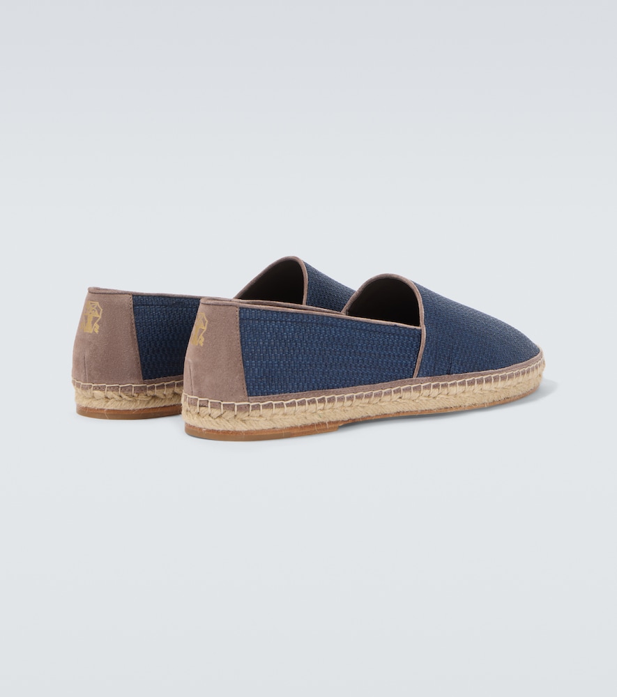  Brunello Cucinelli Brunello Cucinelli Suede-trimmed Canvas Espadrilles 