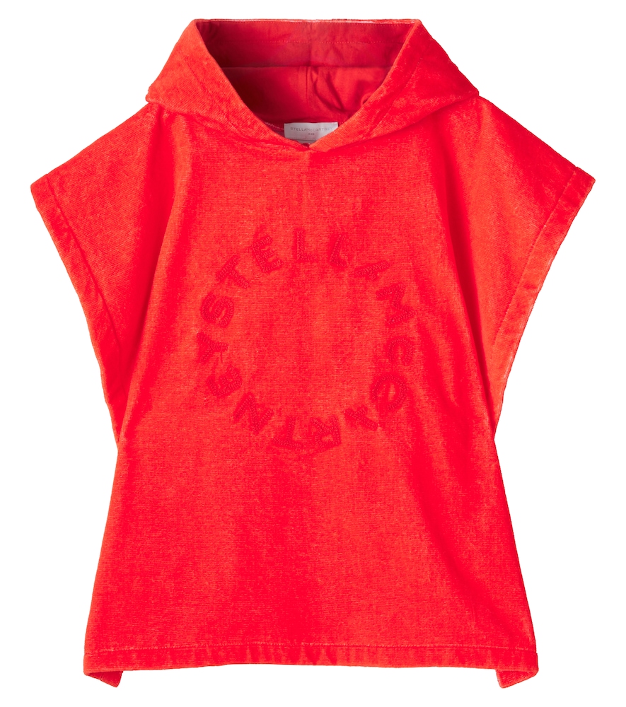 Stella McCartney Kids Logo hooded cotton terry towel　ステラ マッカートニー キッズ ロゴ フード付きコットン テリータオル Stella