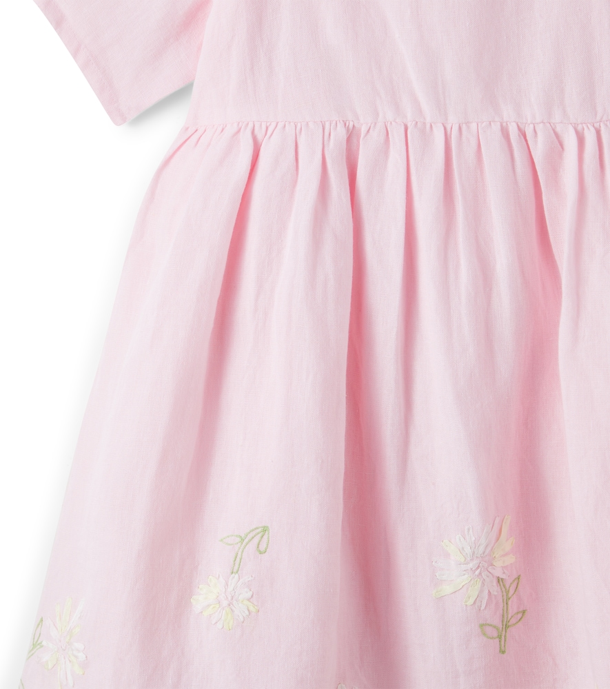  Tartine Et Chocolat Tartine Et Chocolat Besticktes Kleid Aus Leinen 