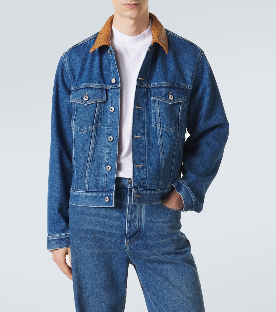  Bottega Veneta Bottega Veneta Jeansjacke Intrecciato 