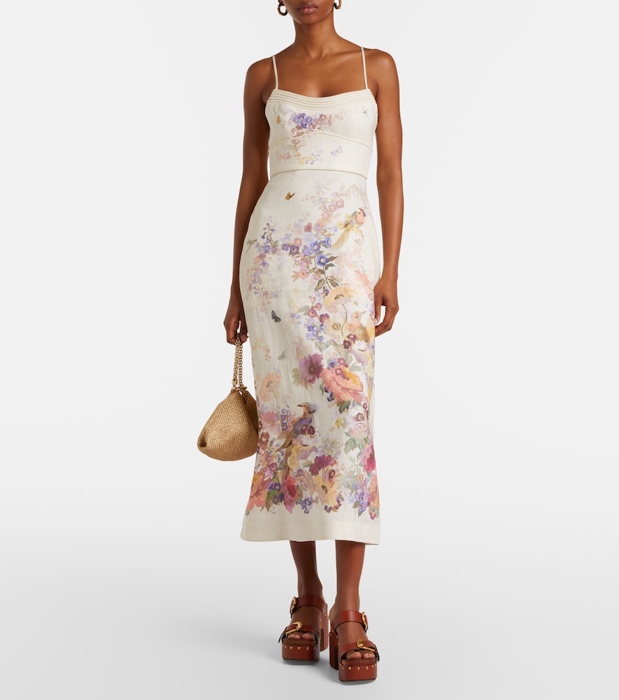 Zimmermann Alchemy floral linen midi dress