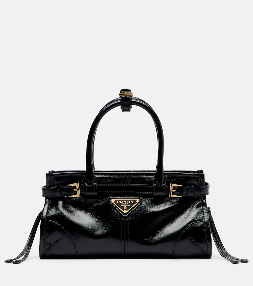 Prada Bonnie Mini leather top-handle bag