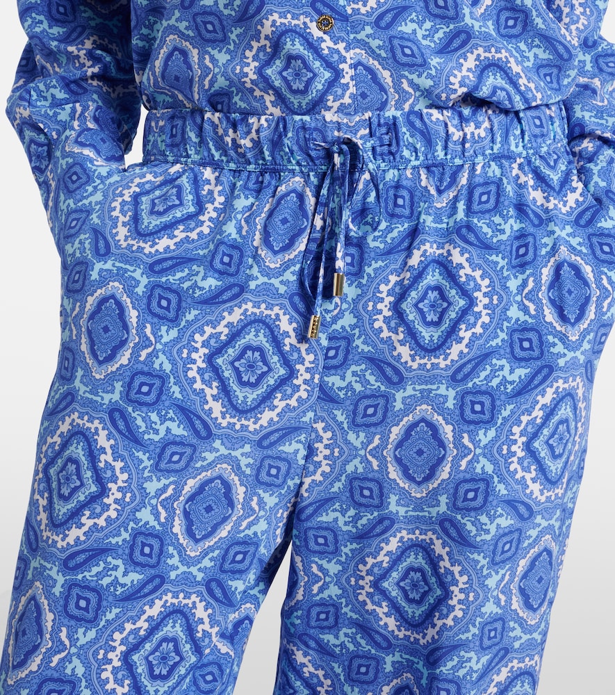 Heidi Klein Heidi Klein Mykonos Printed Silk Wide-leg Pants 