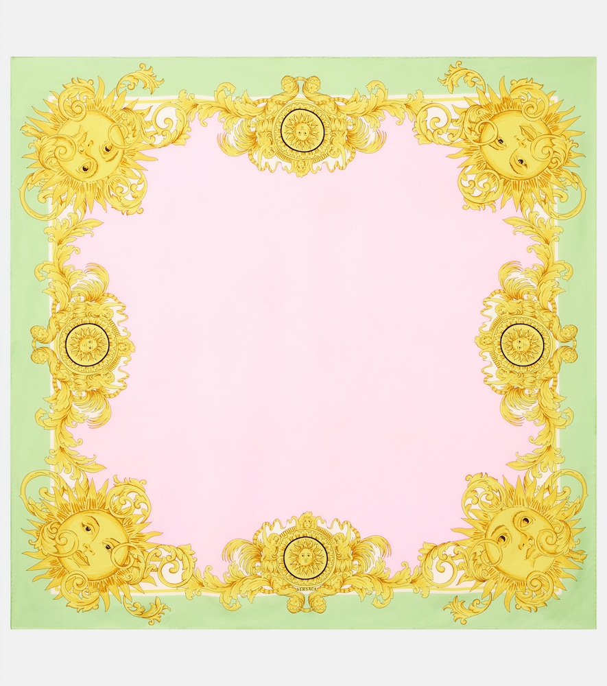 Versace Printed silk twill scarf | Thumbnail 6