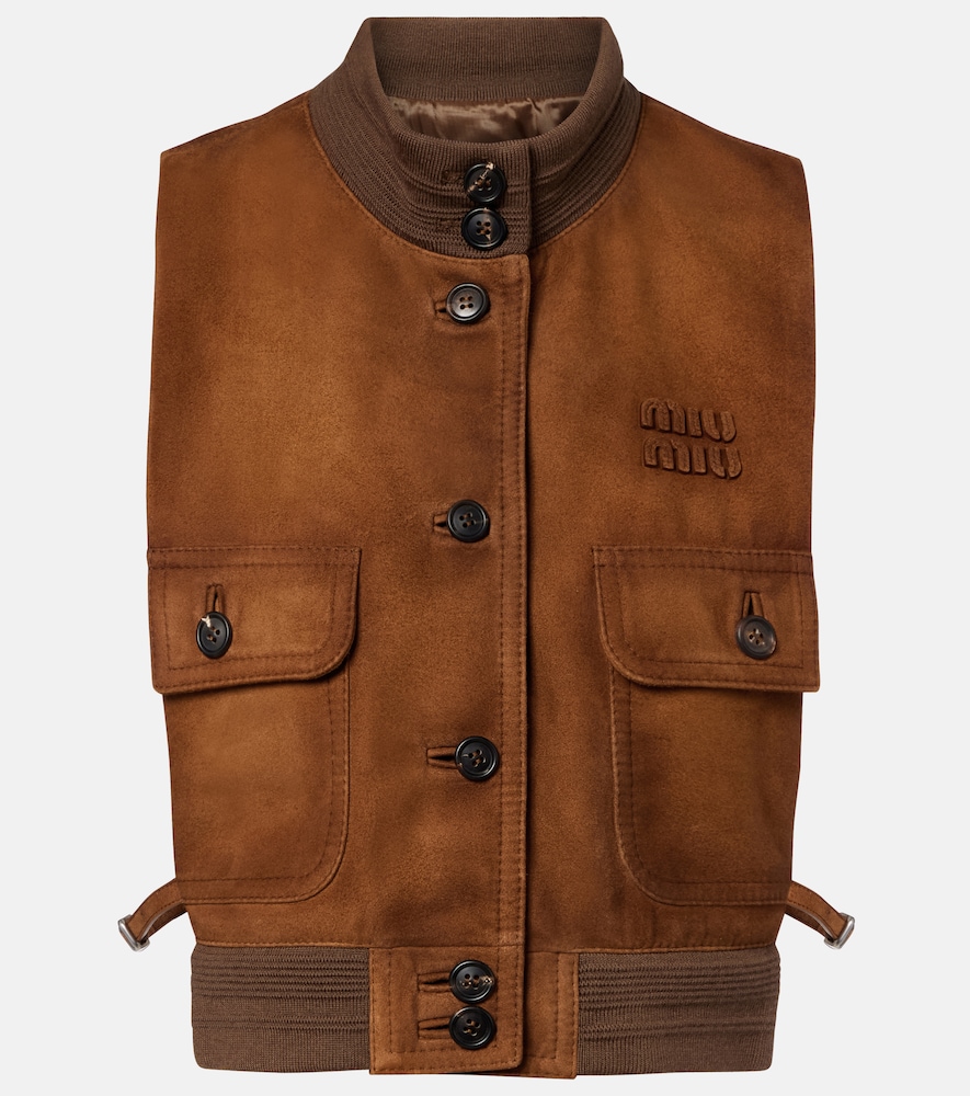 Miu Miu Suede vest