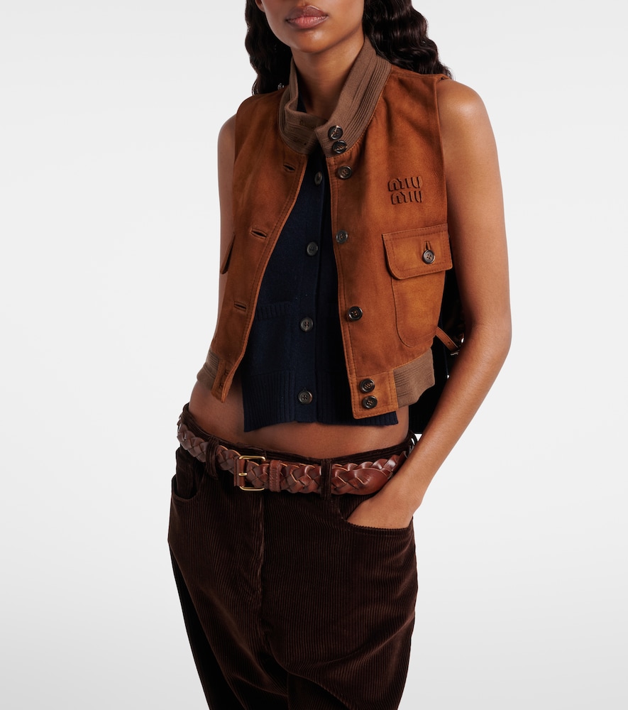  Miu Miu Miu Miu Suede Vest 