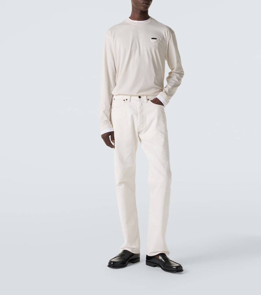  Prada Prada Layered Cotton Jersey T-shirt 