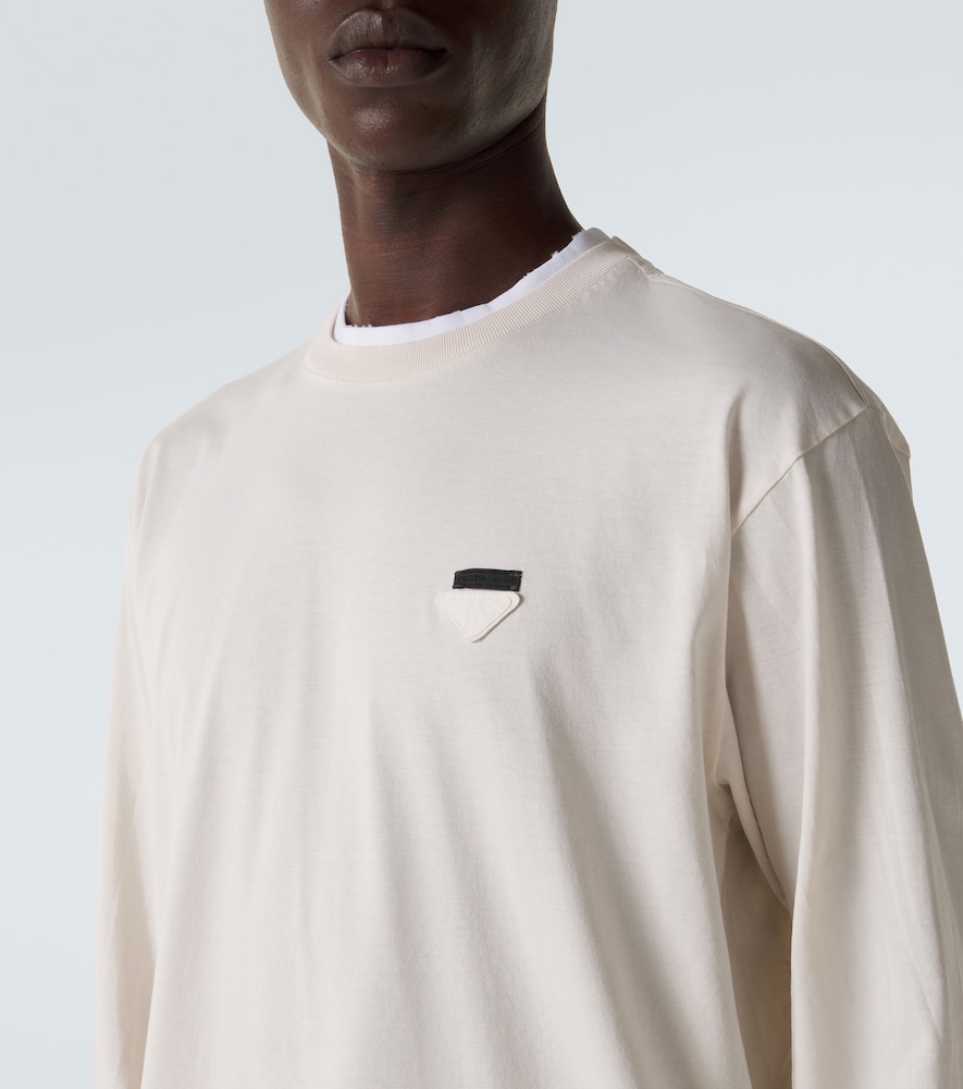  Prada Prada Layered Cotton Jersey T-shirt 
