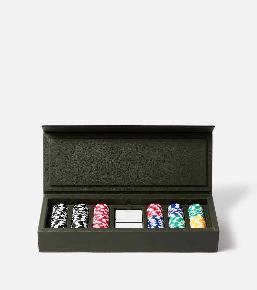 Giobagnara Unisex Green Parma Leather Poker Case - Mytheresa