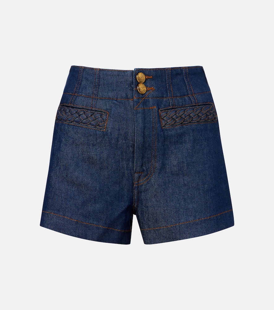 Shorts di jeans Aster a vita alta