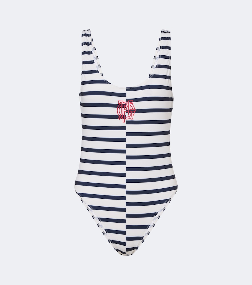 Jean Paul Gaultier Maillot de bain rayures et logo 290 €