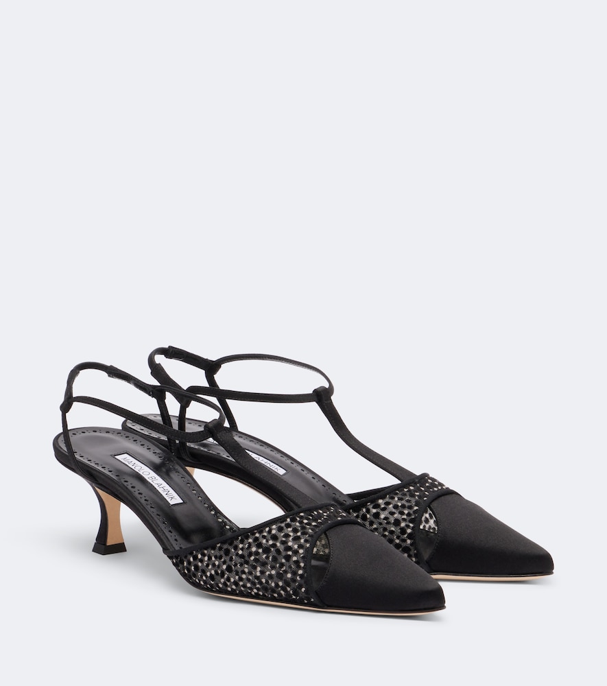 Pumps slingback Turgimodla in raso