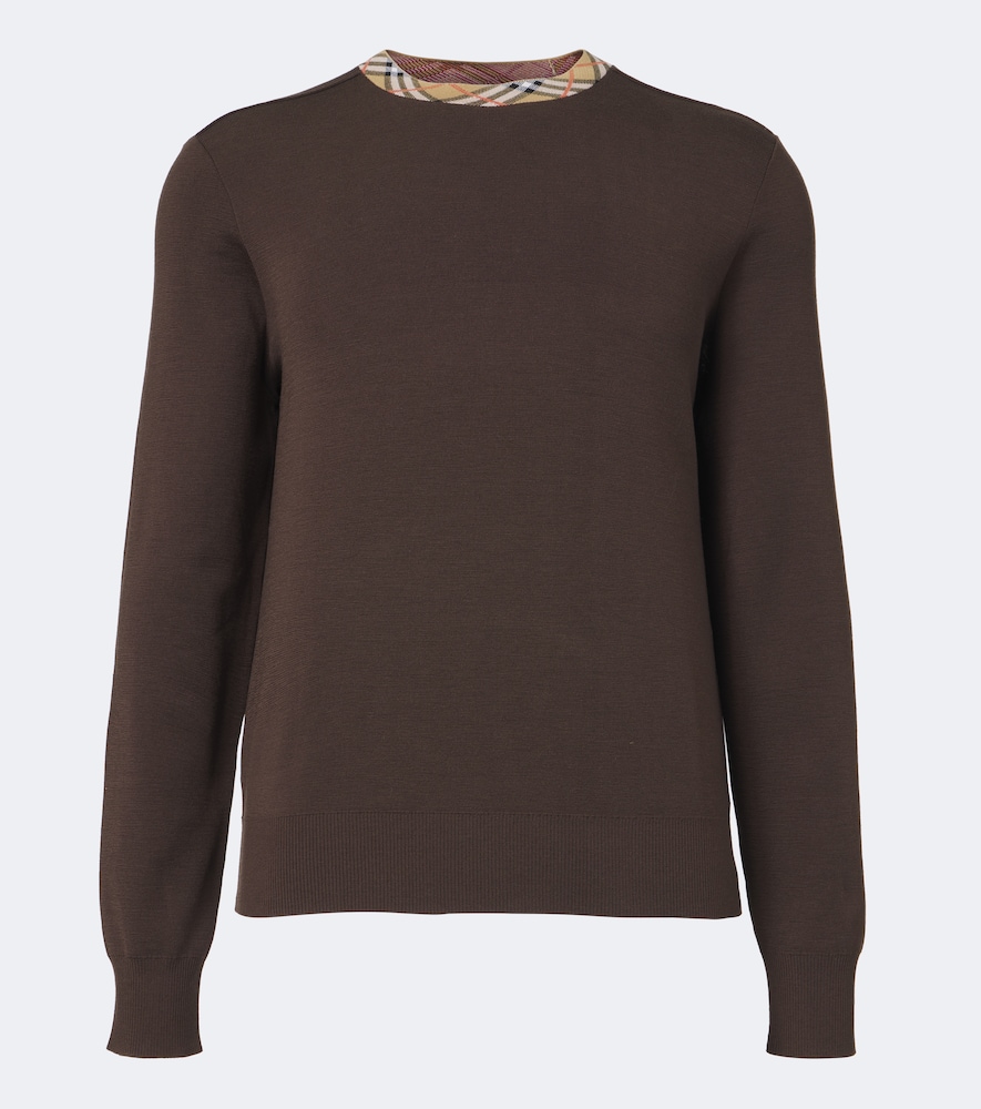 Pullover  Check aus Wolle