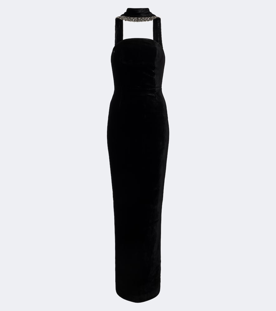 Verzierte Robe aus Samt