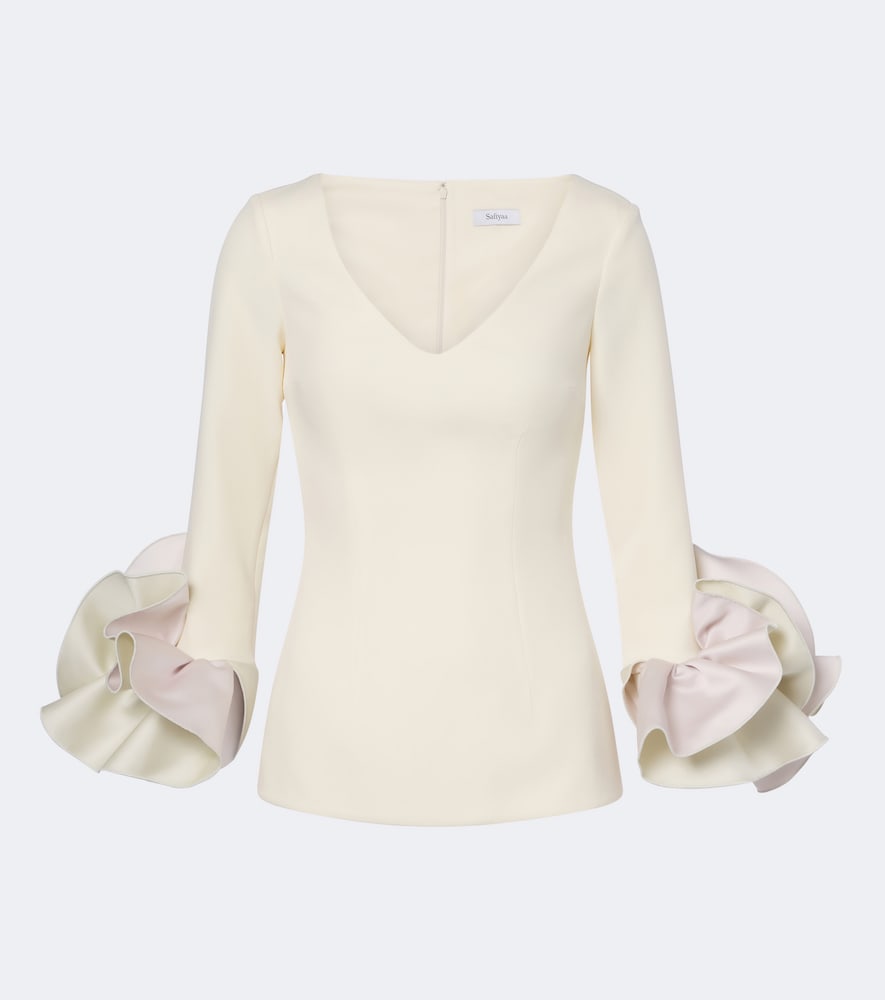 Sintien Ruffled Crêpe Top
