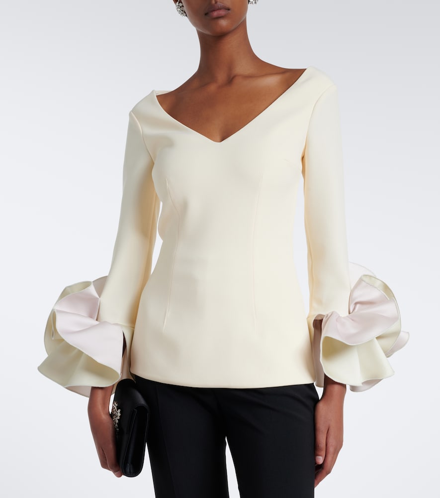 Sintien Ruffled Crêpe Top