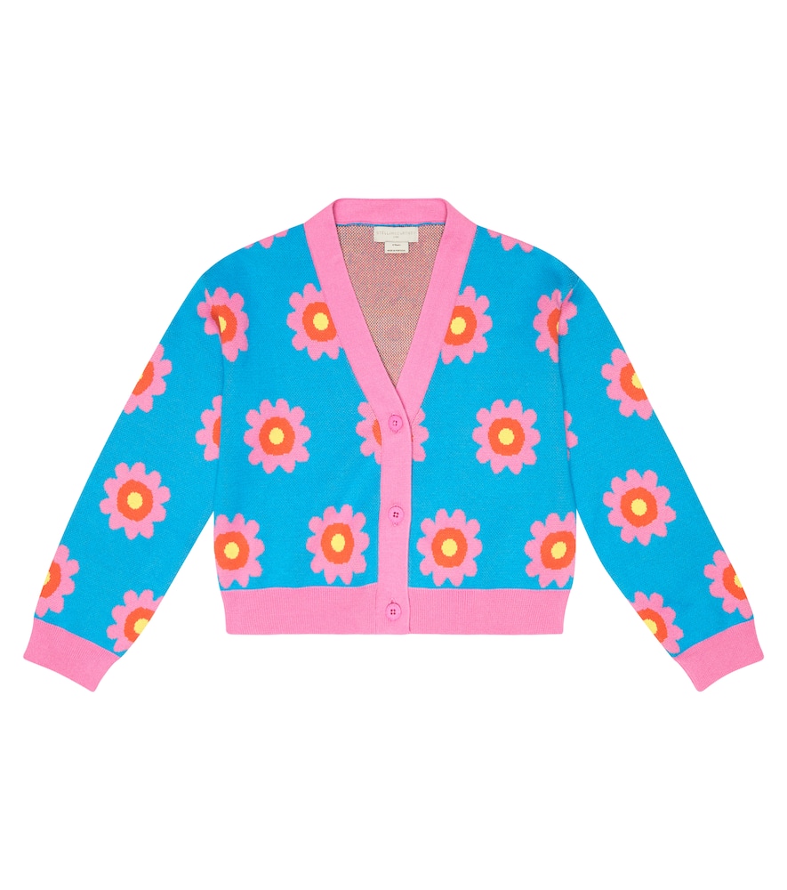Stella McCartney Kids Floral cotton cardigan