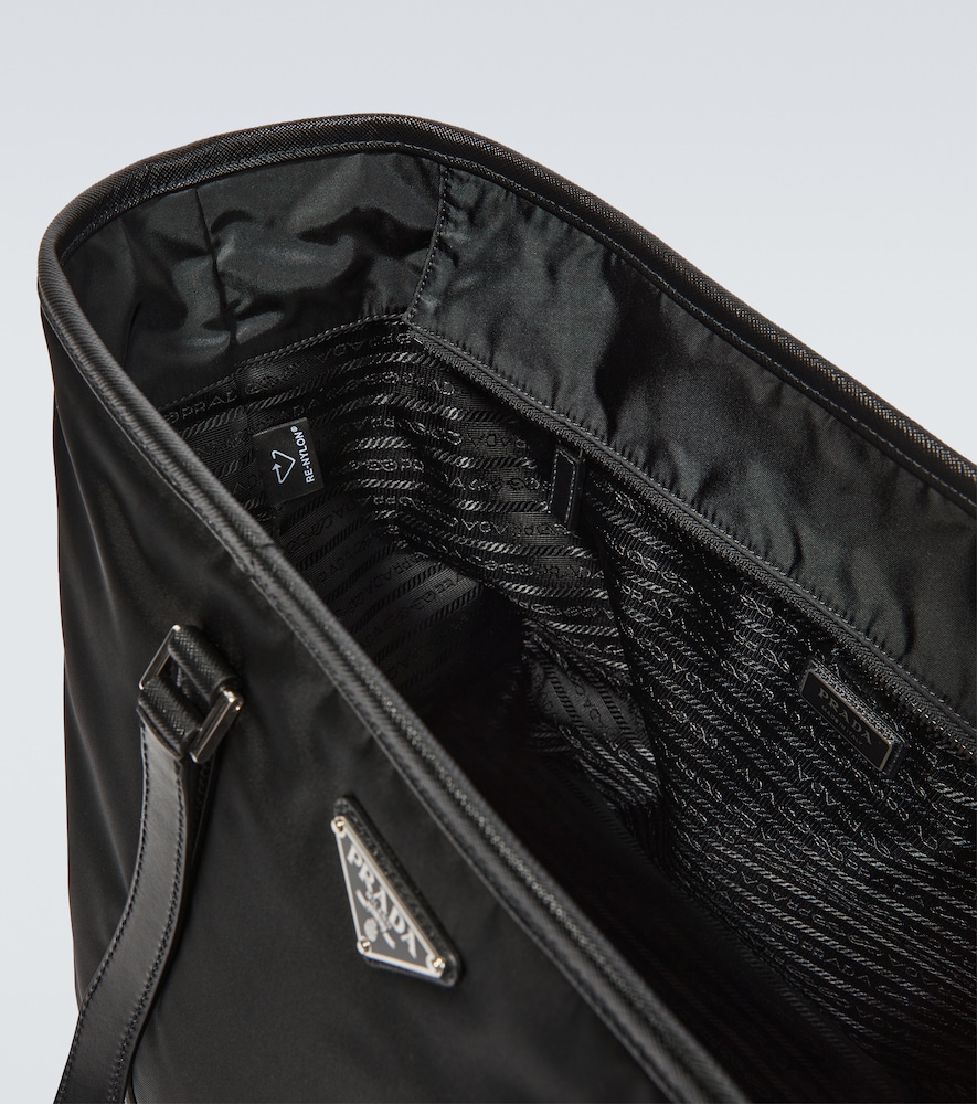  Prada Prada Tote Bag Aus Re-nylon Mit Leder 