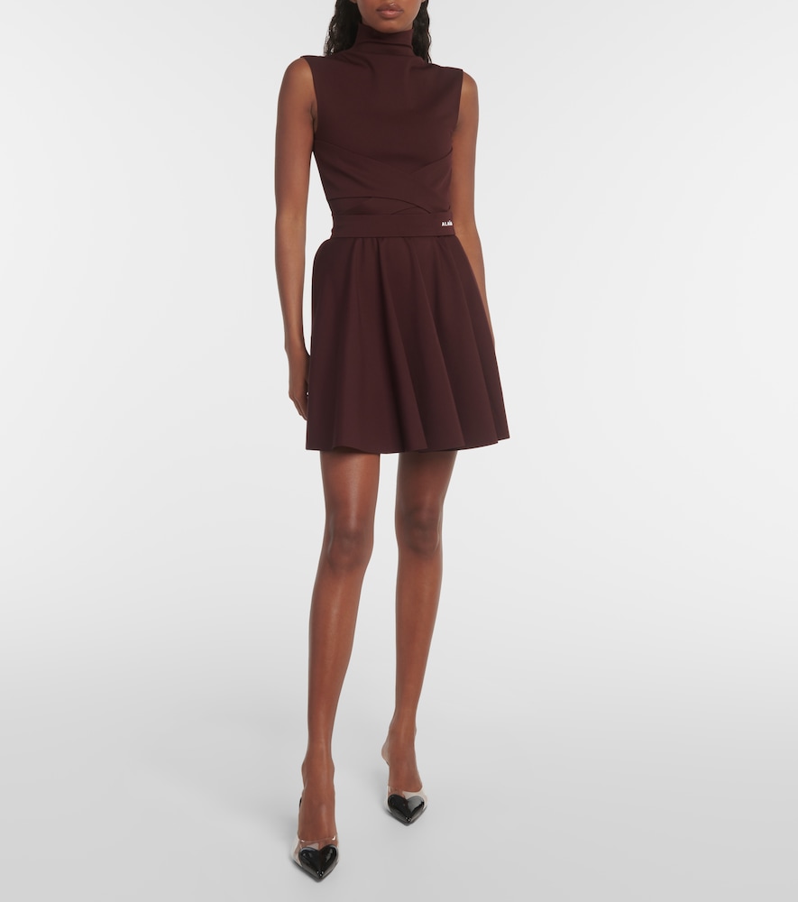 Alaïa Mockneck jersey dress