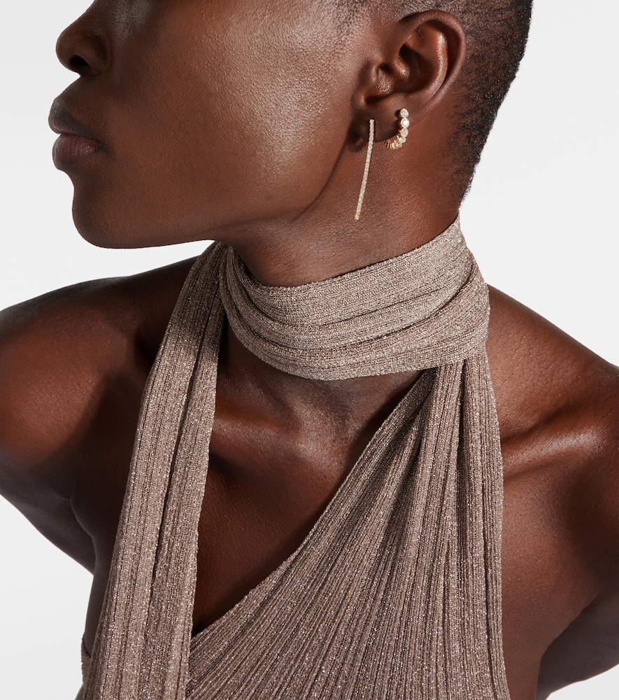 Sophie Bille Brahe Boucle Ensemble 18kt gold single earring with diamonds