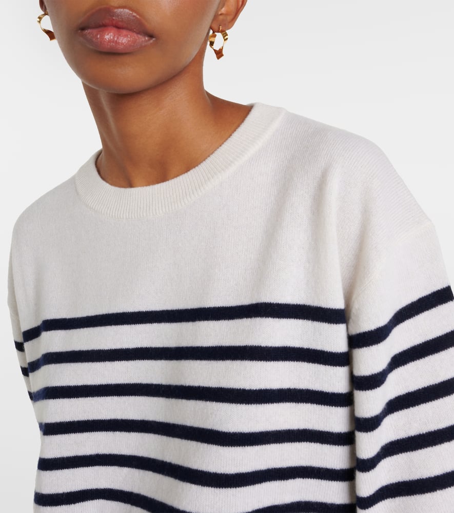 Lisa Yang Cila Striped Cashmere T-shirt In Multicoloured