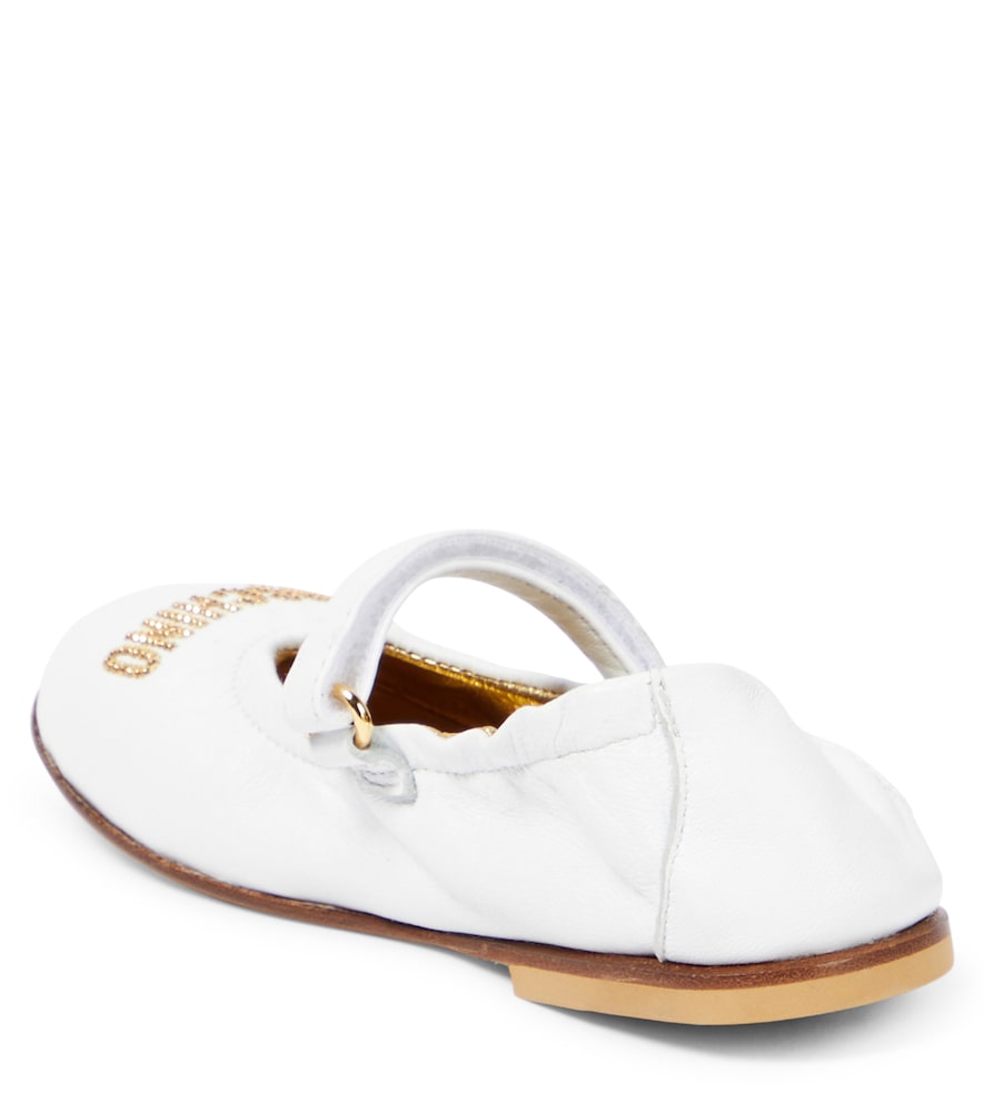  Moschino Kids Moschino Kids Ballerinas Aus Leder 