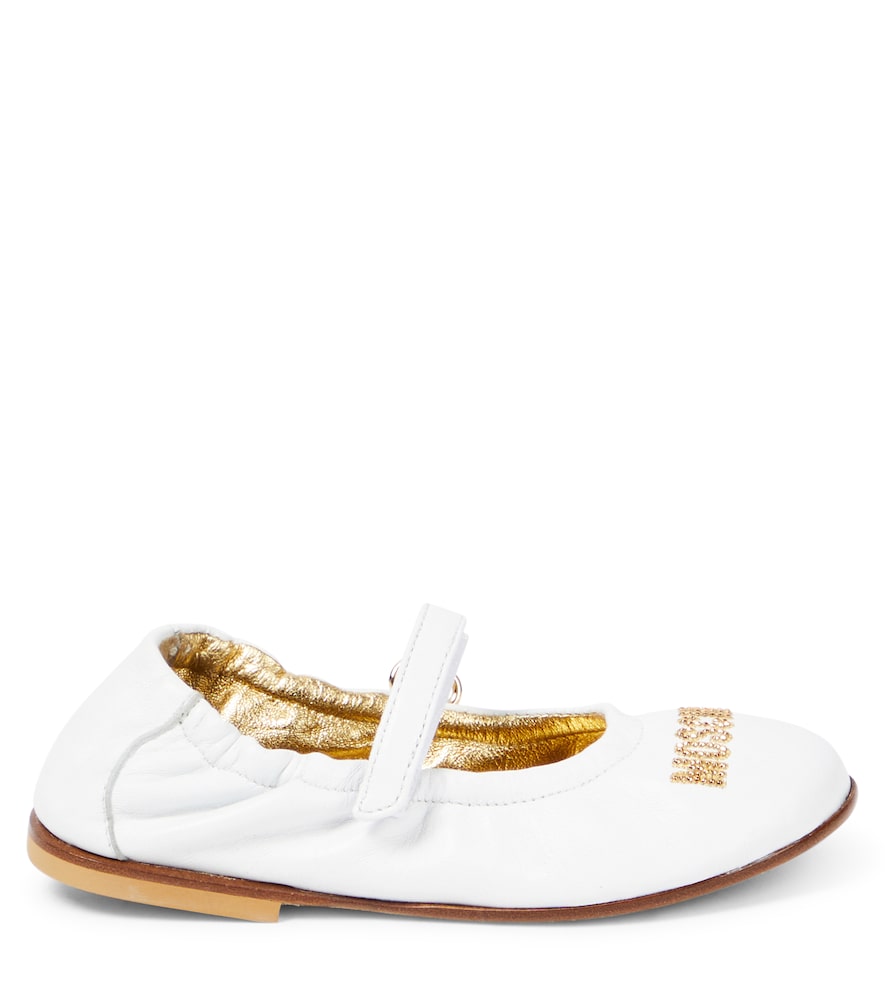  Moschino Kids Moschino Kids Ballerinas Aus Leder 
