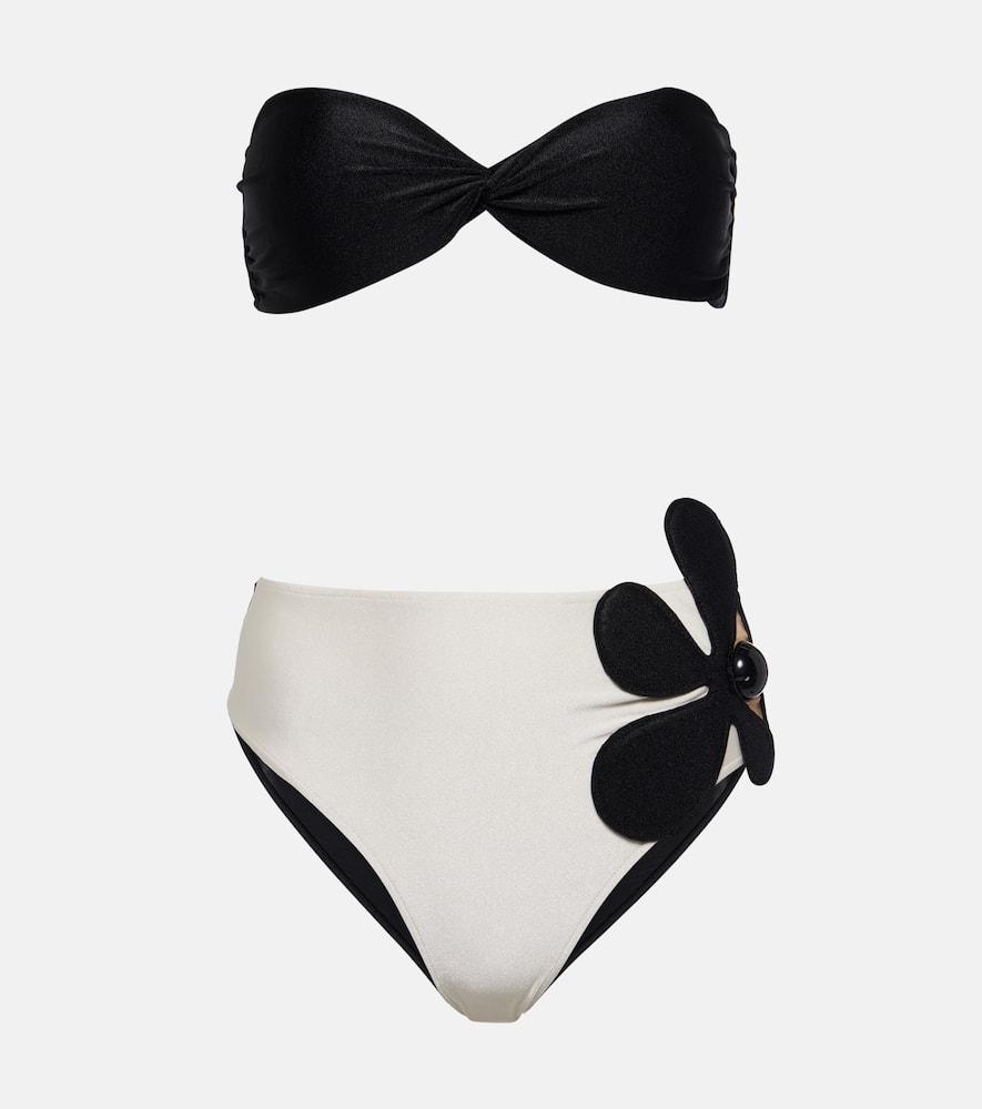 Adriana Degreas Floral-appliqué bikini