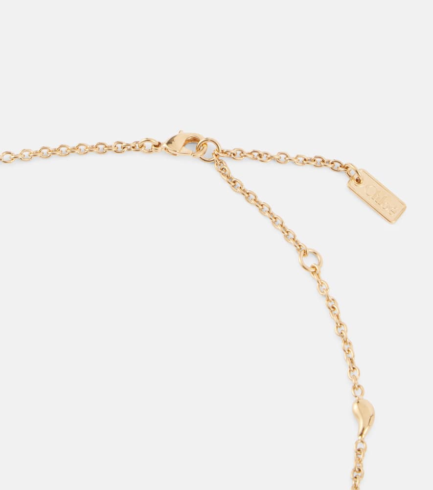 Shop Chloé Iconic Chain Necklace In Gold