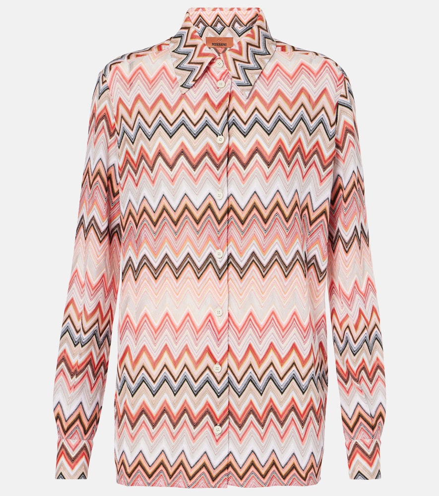 Zig Zag cotton-blend shirt