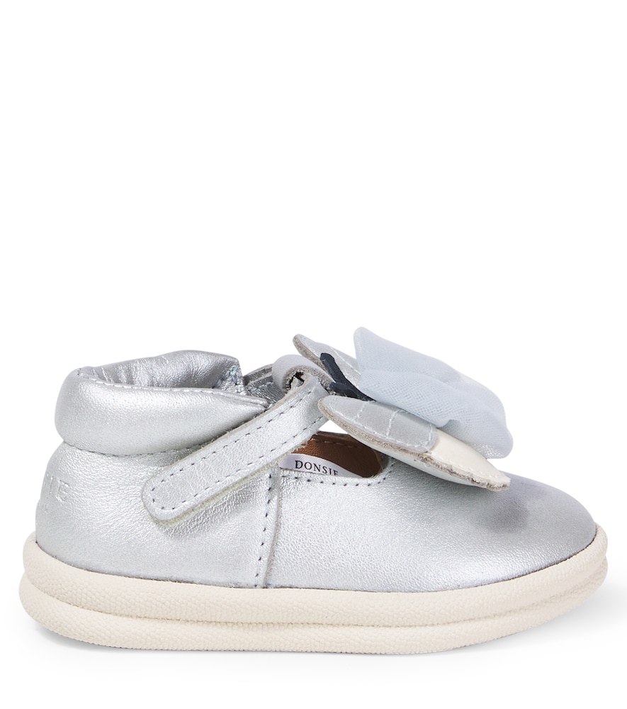  Donsje Donsje Baby Sneakers Vlindy Aus Metallic-leder 