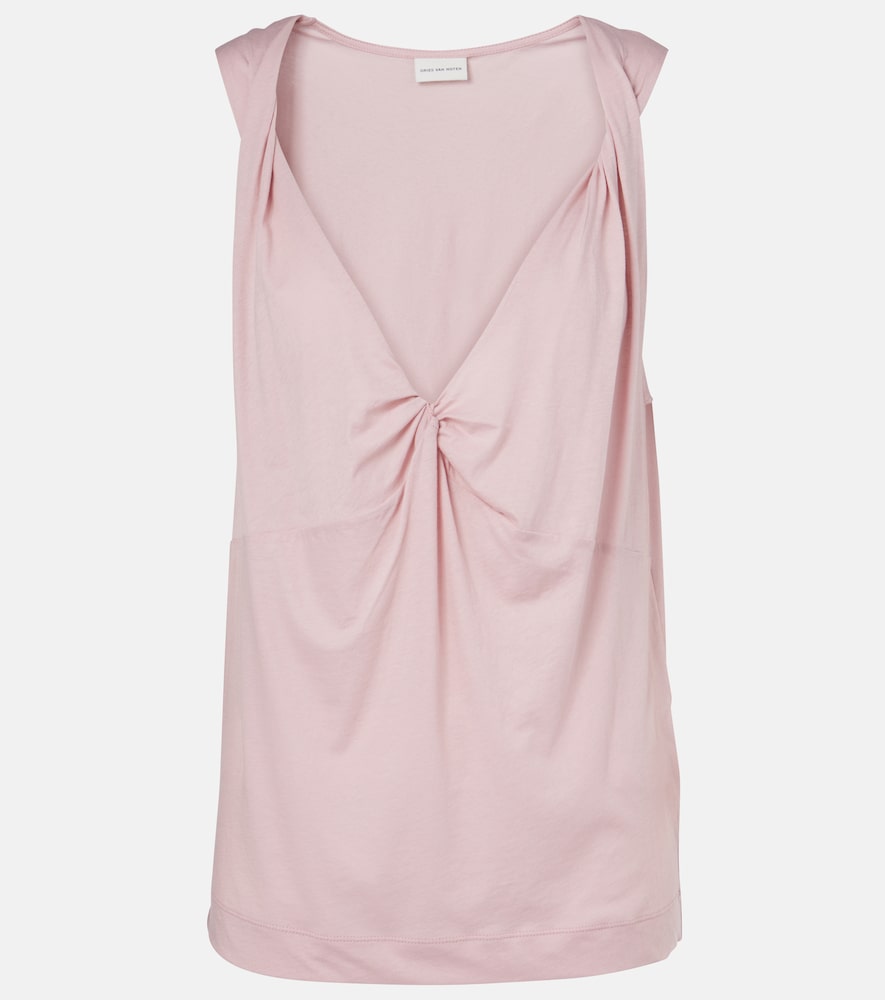 Dries Van Noten Gathered cotton top　ドリス ヴァン ノッテン ギャザーコットントップス Dries