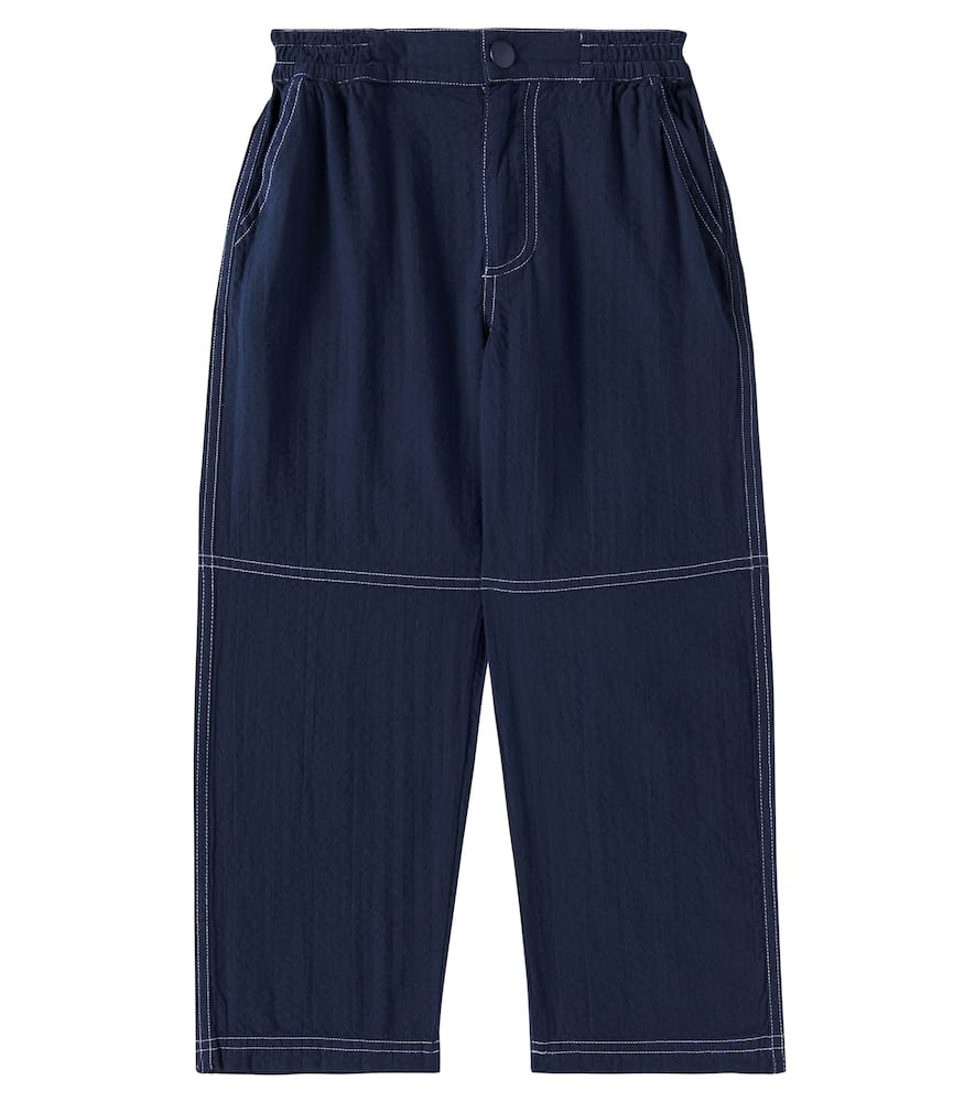 The New Society Gerade Hose Corinto Aus Baumwolle In Blau