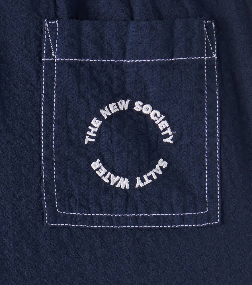 The New Society Gerade Hose Corinto Aus Baumwolle In Blau