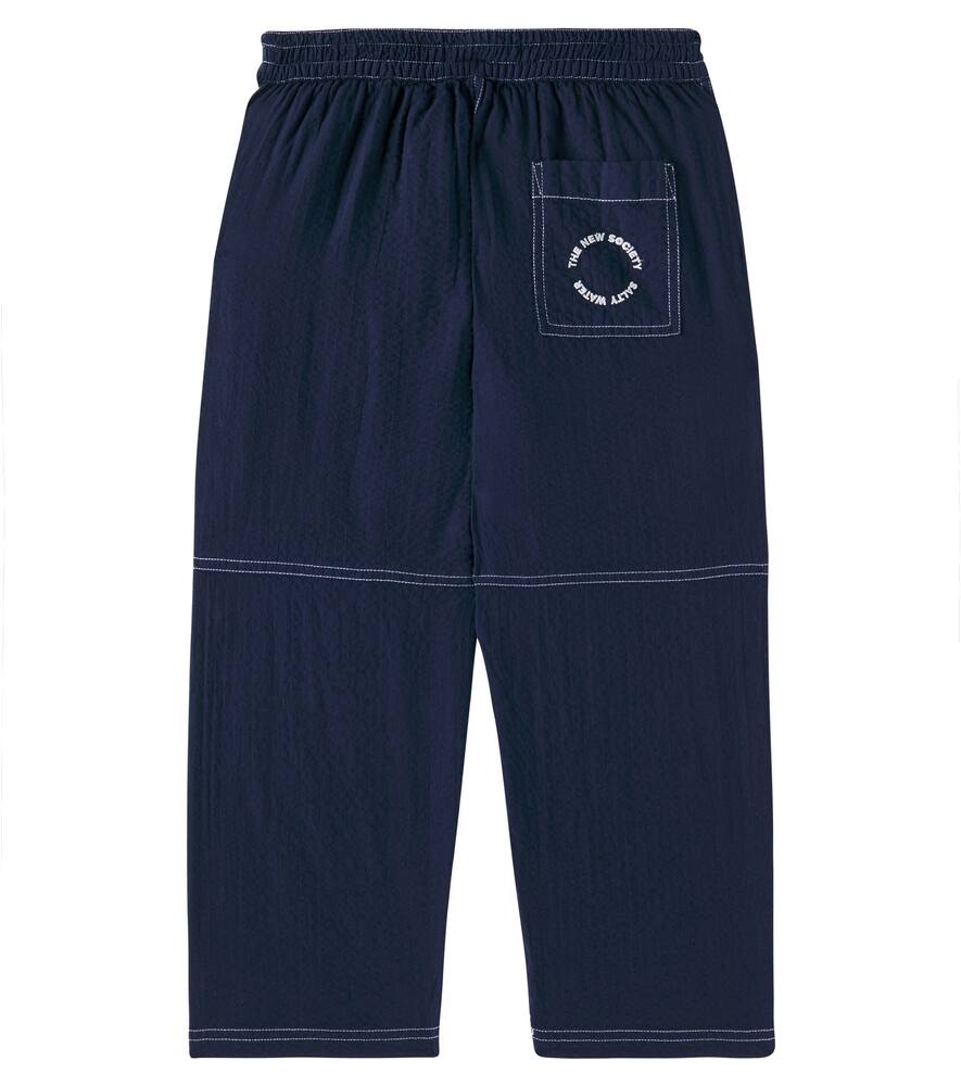 The New Society Gerade Hose Corinto Aus Baumwolle In Blau
