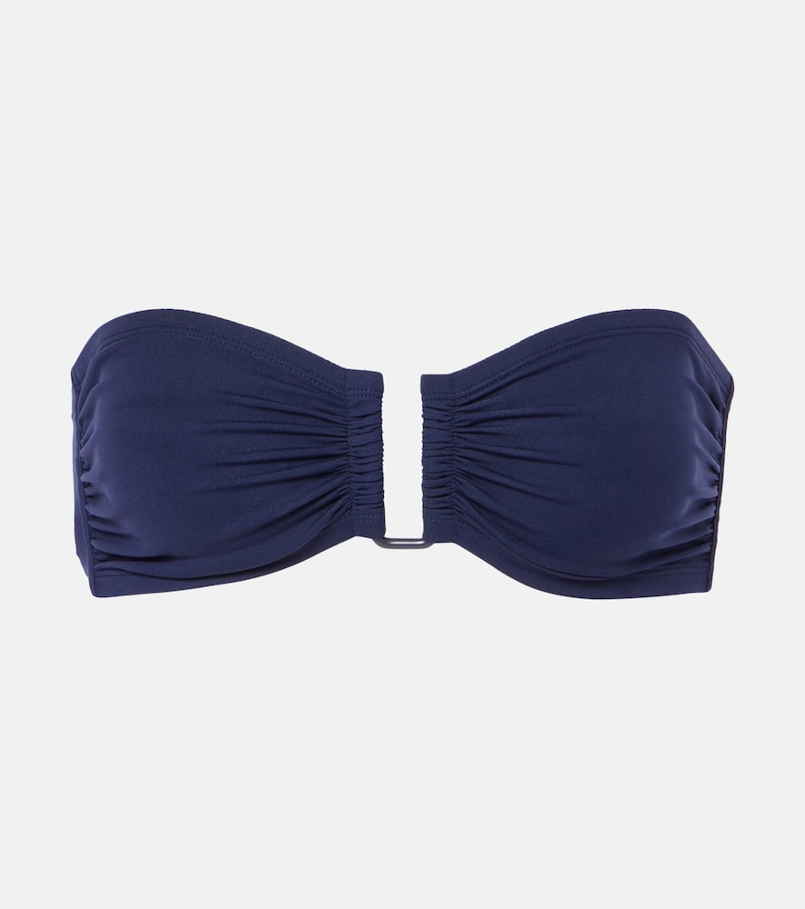 Eres Show Bandeau U-hardware Bikini Top In Blue