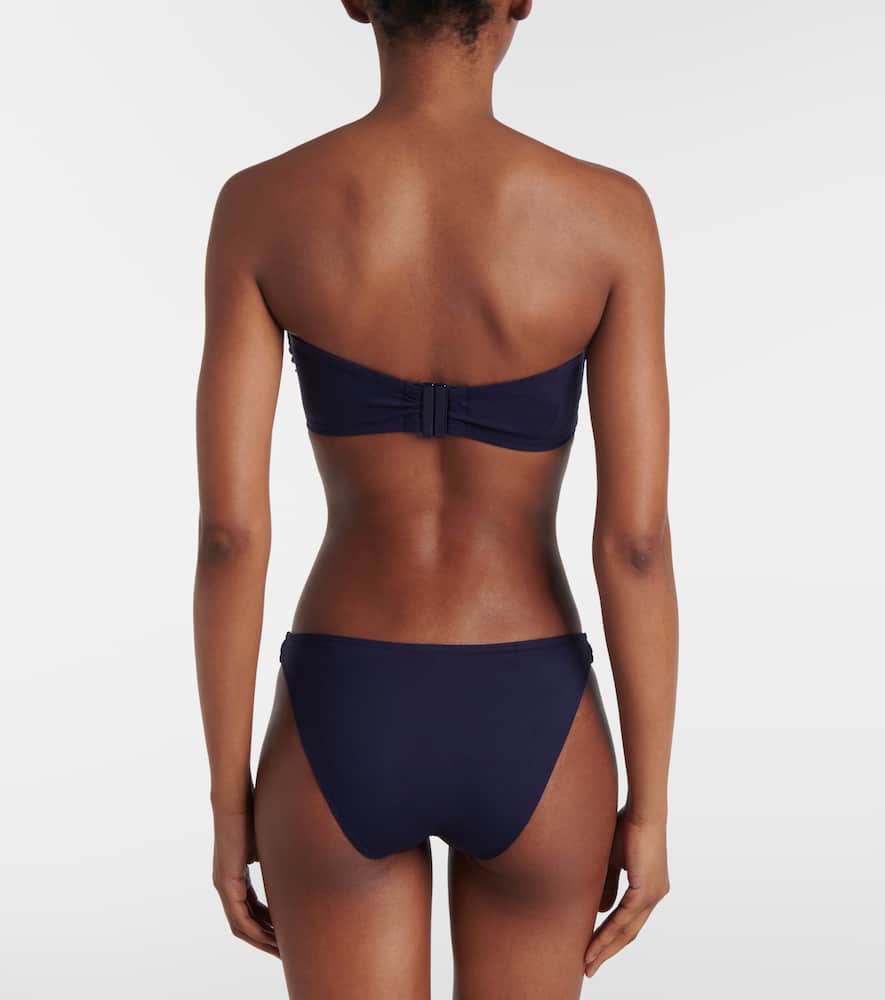 Eres Show Bandeau U-hardware Bikini Top In Blue