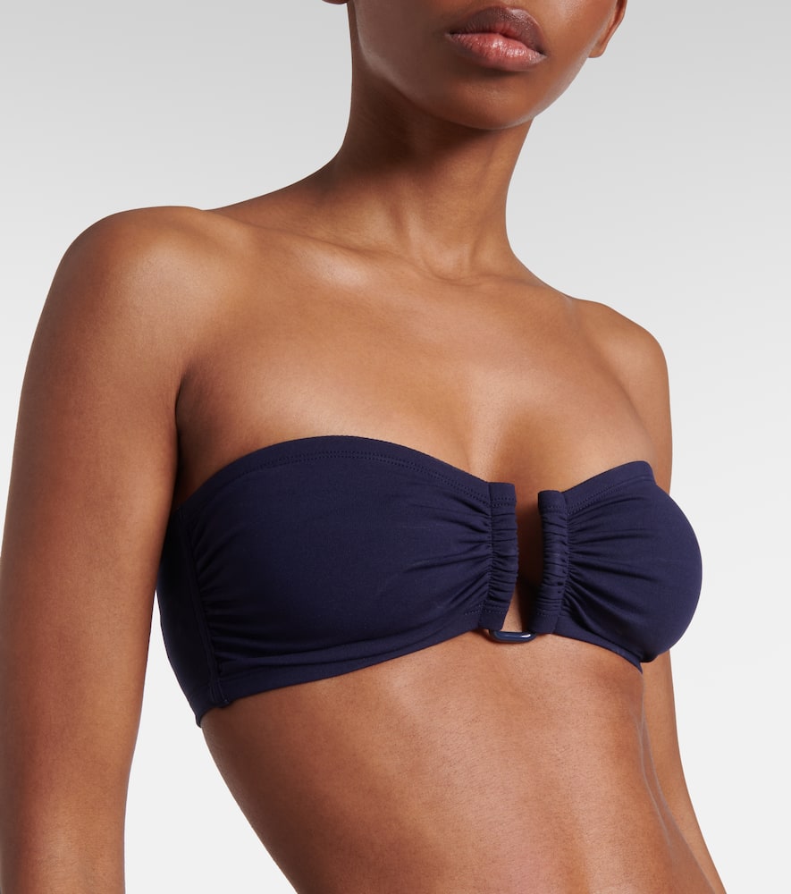 Eres Show Bandeau U-hardware Bikini Top In Blue