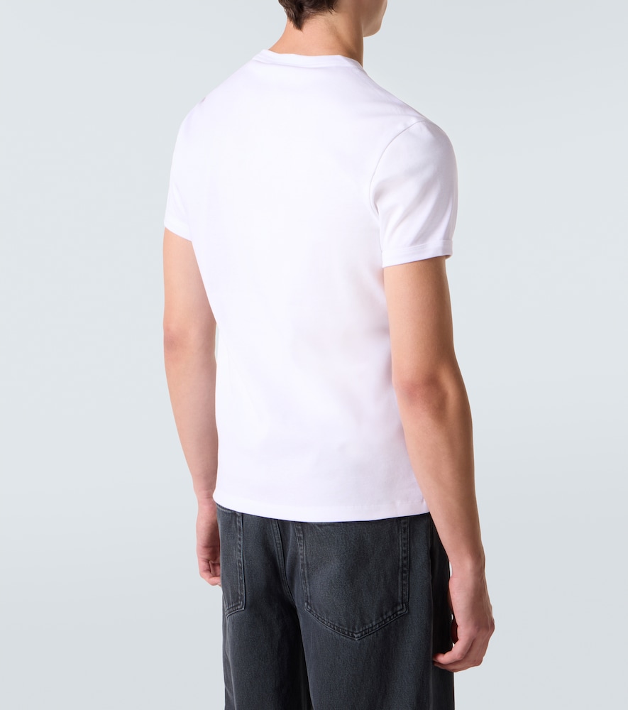  Prada Prada Camiseta Triangle De Jersey De Algodón 