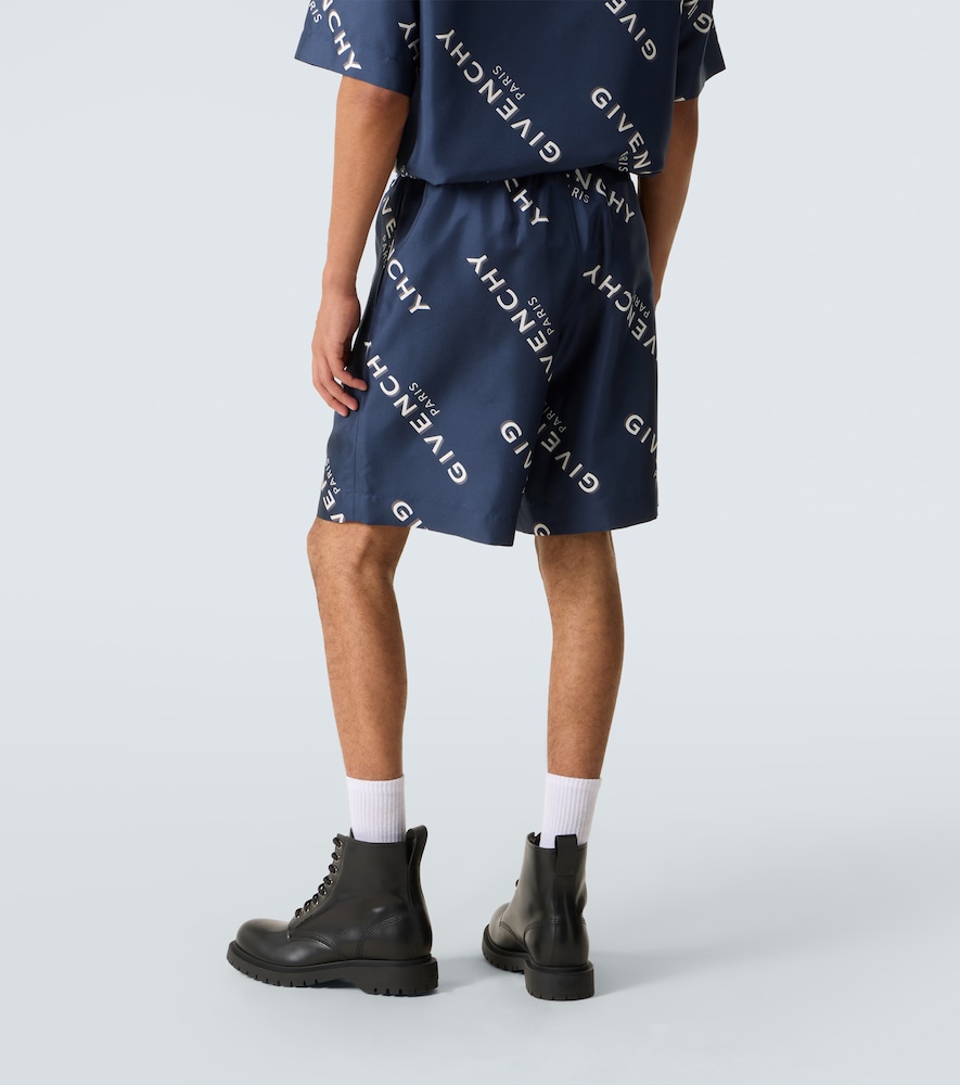  Givenchy Givenchy Givenchy Shadow Silk Bermuda Shorts 