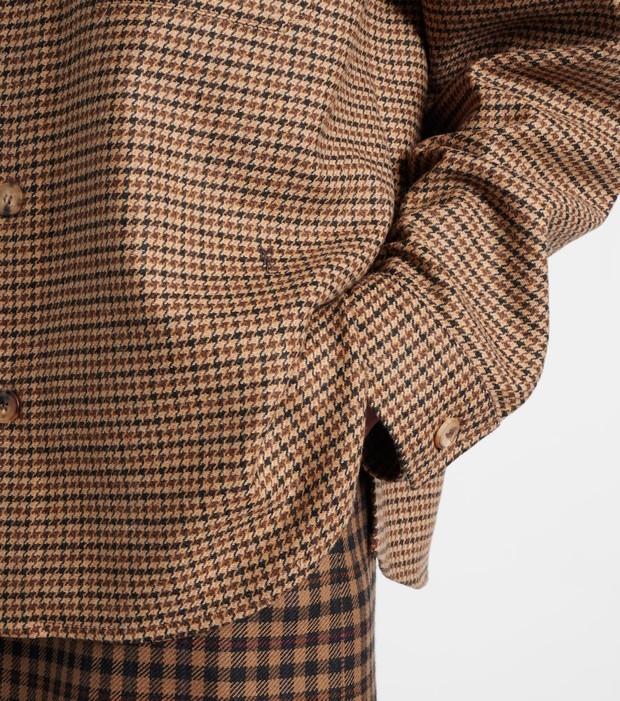  Saint Laurent Saint Laurent Houndstooth Overshirt 