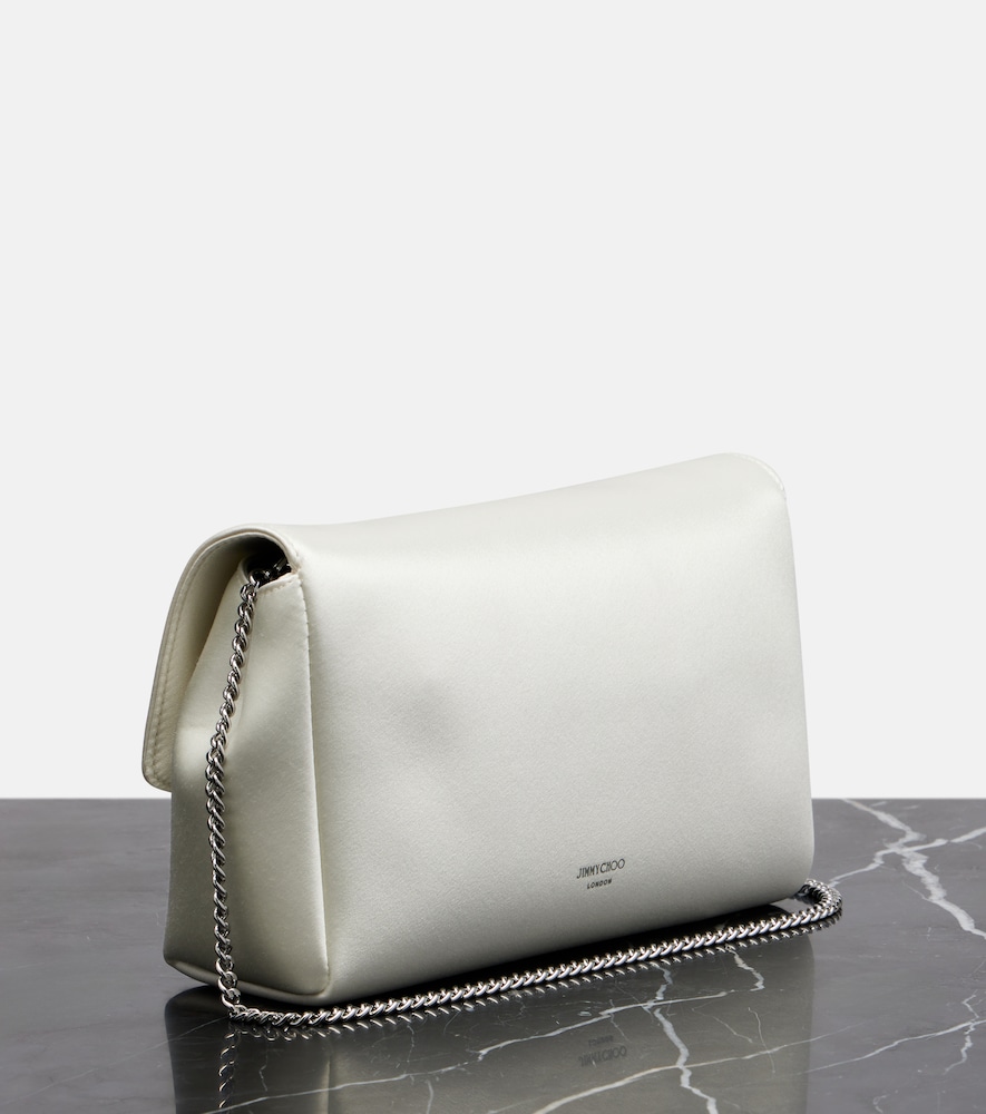  Jimmy Choo Jimmy Choo Verzierte Clutch Soft Bow Mini Aus Satin 