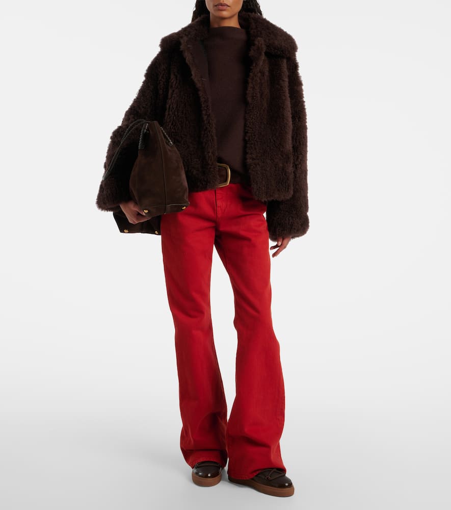 Inuikii Gloss Leather Snow Boots In Brown