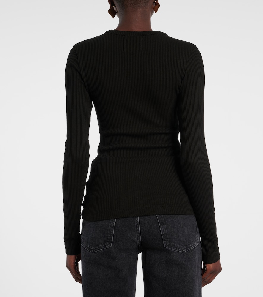 Bina Ribbed-Knit Top