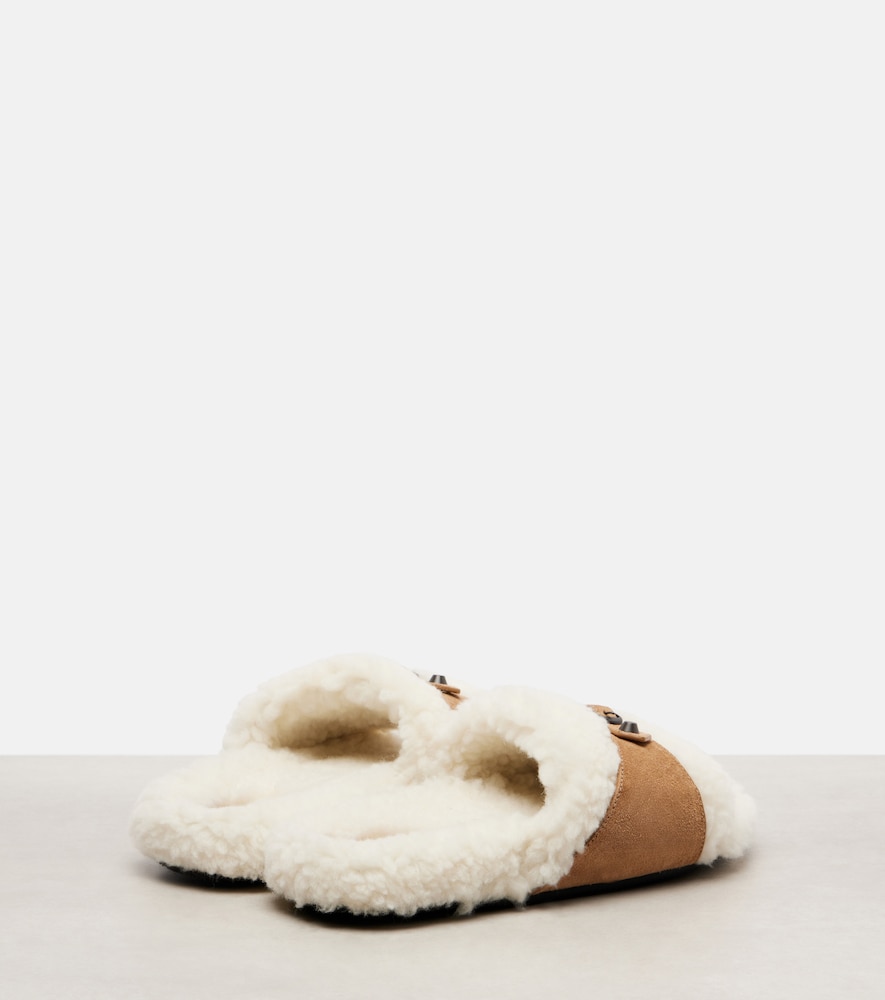  Balenciaga Balenciaga Pantoletten Aus Veloursleder 