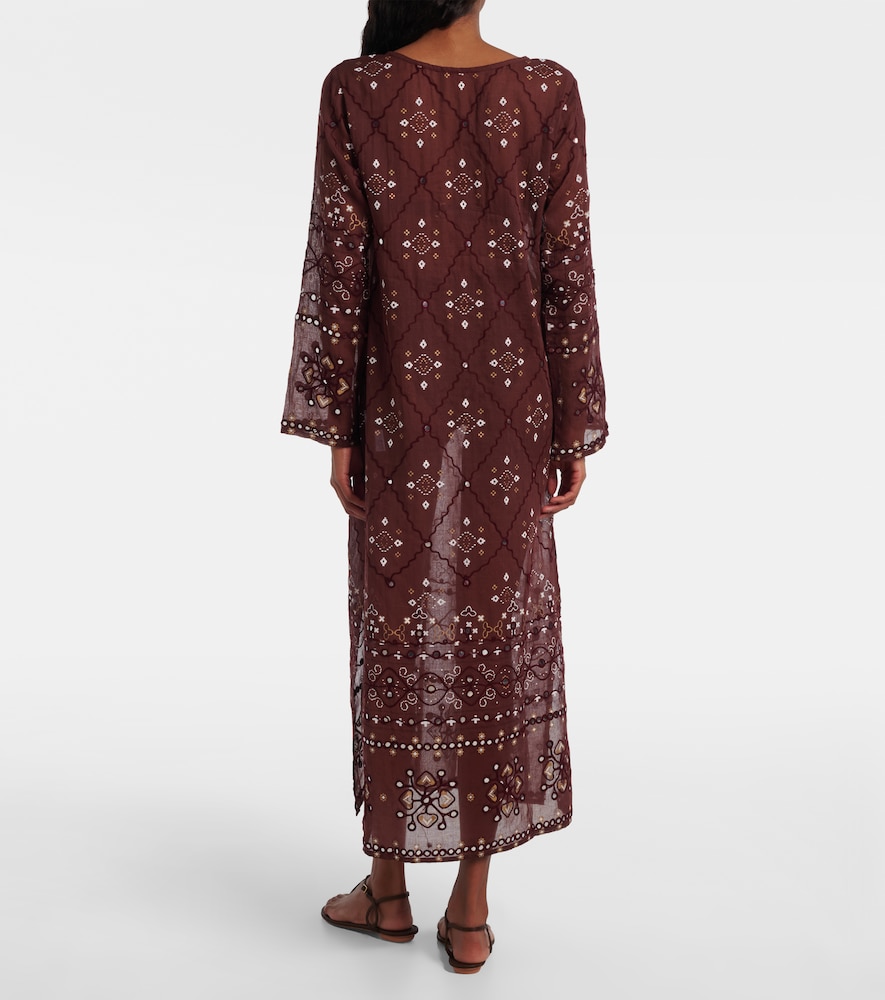  Juliet Dunn Juliet Dunn Bestickter Kaftan Aus Baumwolle 